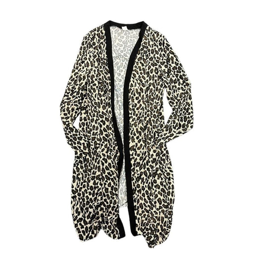 SUNSHINE AND RODEOS ANIMAL PRINT KNIT DUSTER XL