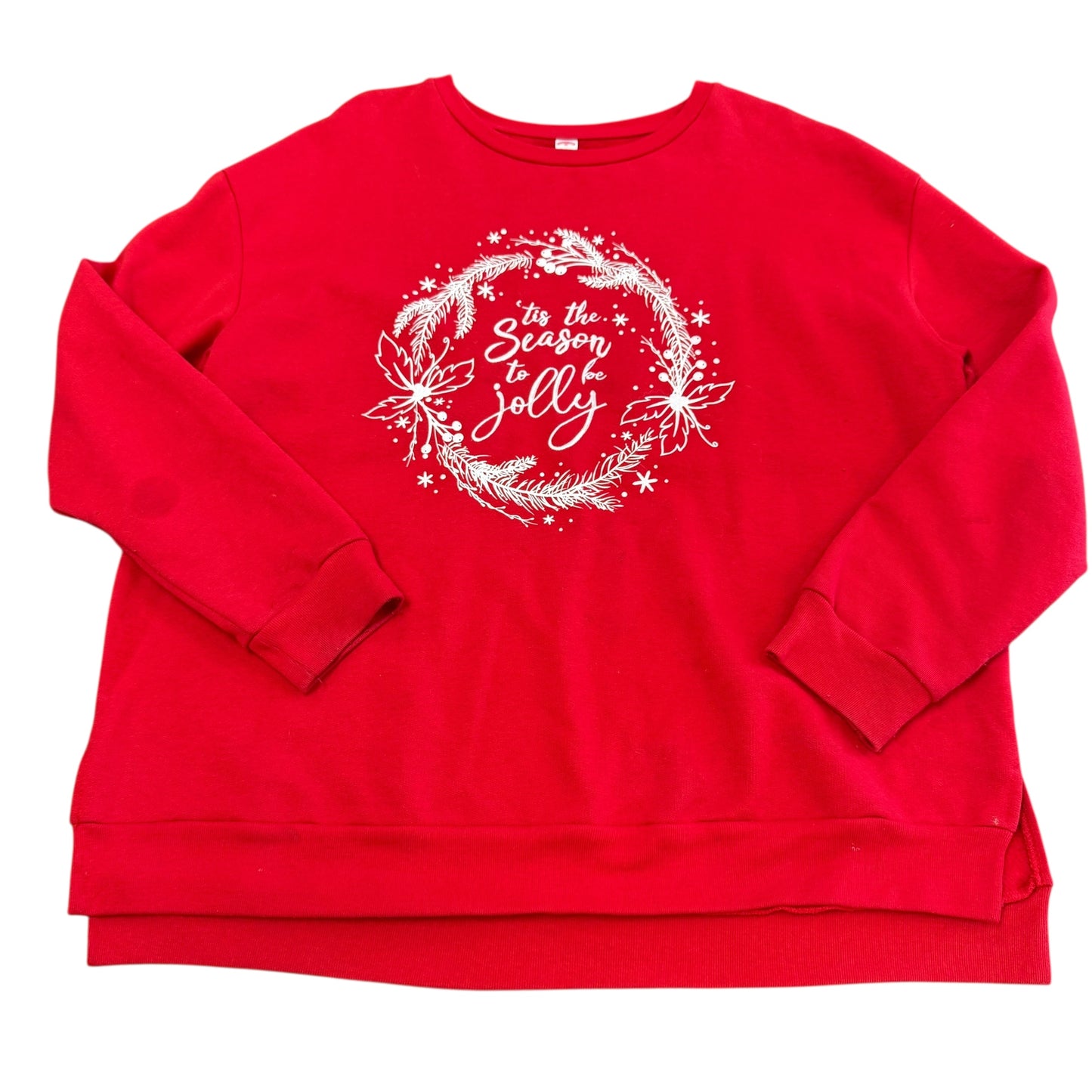 TIS THE SEASON RED SWEATSHIRT 100 XL *PILING