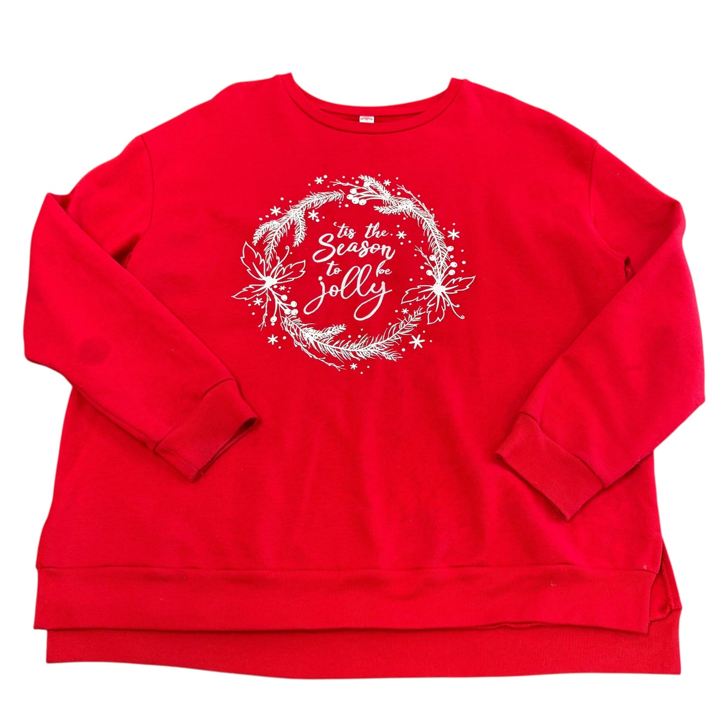 TIS THE SEASON RED SWEATSHIRT 100 XL *PILING