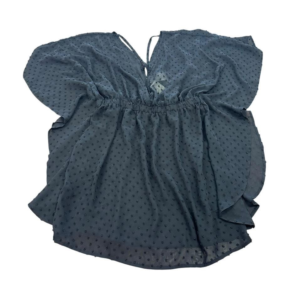 TIME & TRU BLACK SWIMSUIT COVERUP 100 SMALL