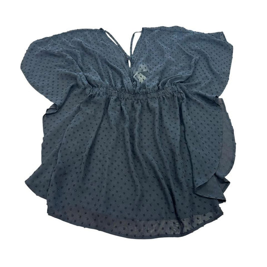 TIME & TRU BLACK SWIMSUIT COVERUP 100 SMALL