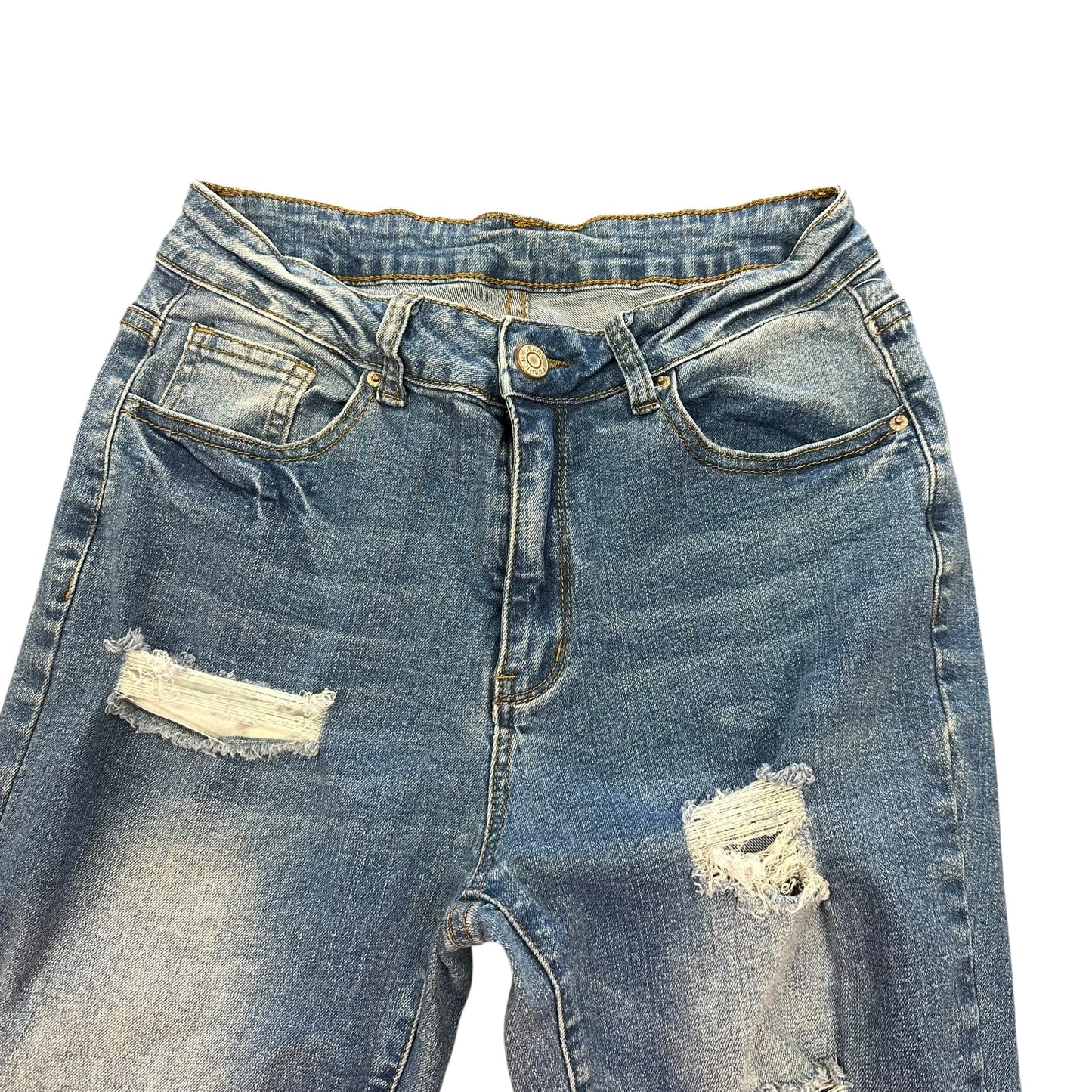 DISTRESSED BLUE DENIM JEANS 223 SMALL