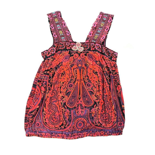 FREE PEOPLE COLORFUL BLOUSE 100 XS