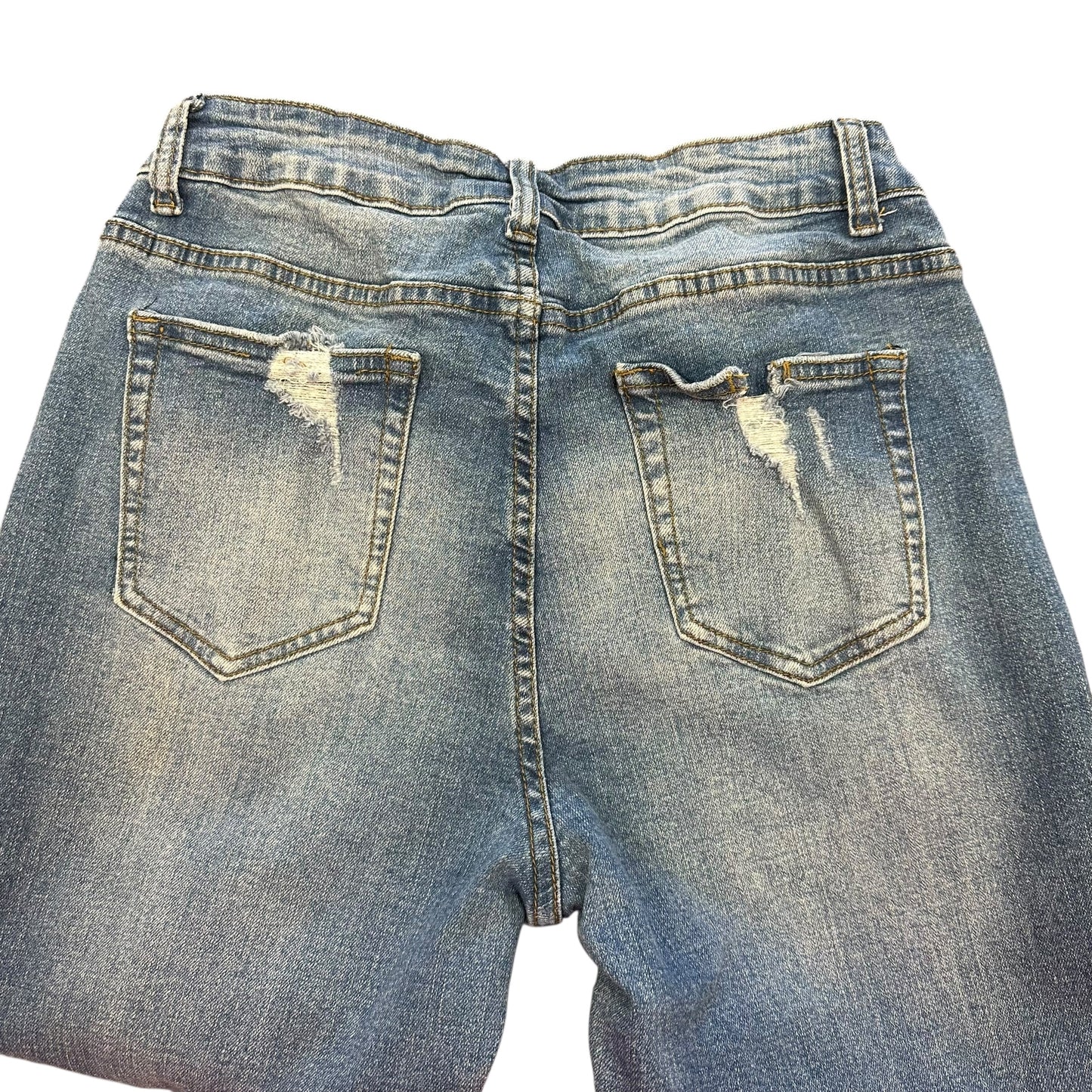 DISTRESSED BLUE DENIM JEANS 223 SMALL