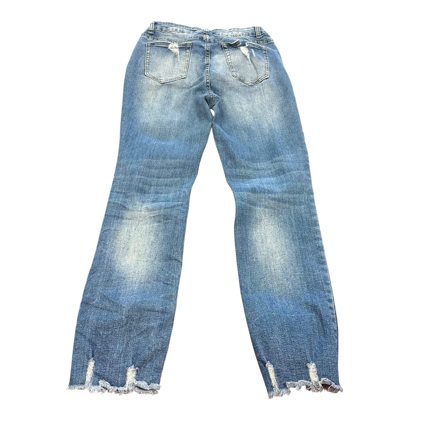 DISTRESSED BLUE DENIM JEANS 223 SMALL