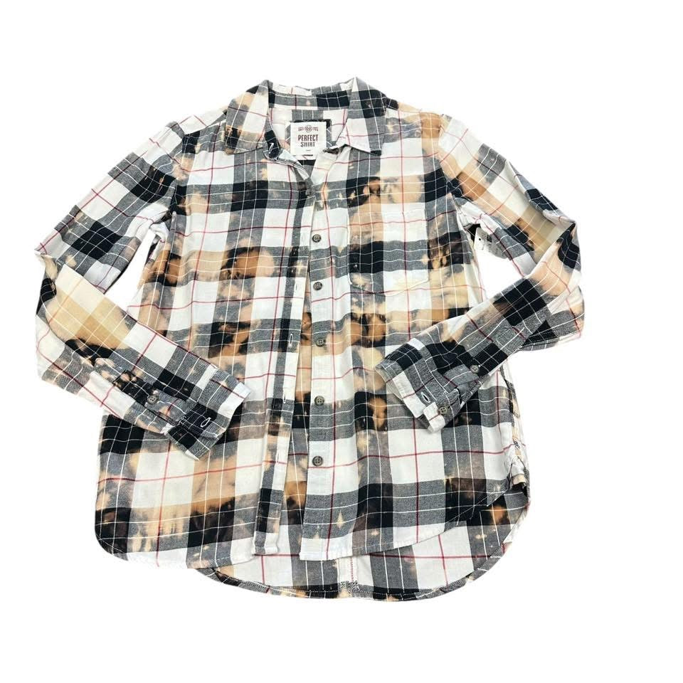 HAND SEWN BLEACHED MAHOMES FLANNEL 115 SMALL