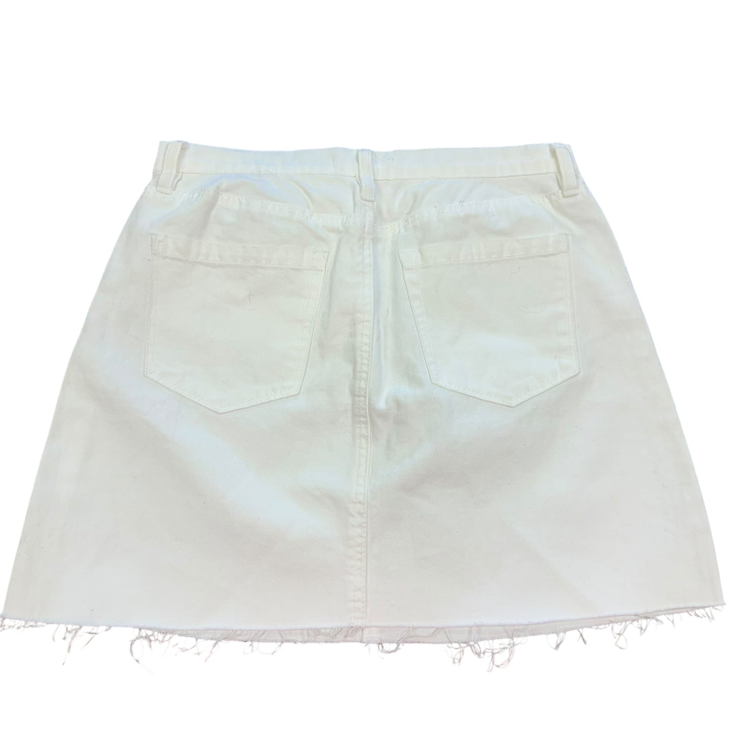 CHELSEA & VIOLET WHITE DENIM SKIRT 84 Sz 27