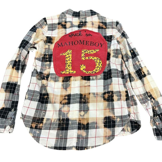 HAND SEWN BLEACHED MAHOMES FLANNEL 115 SMALL