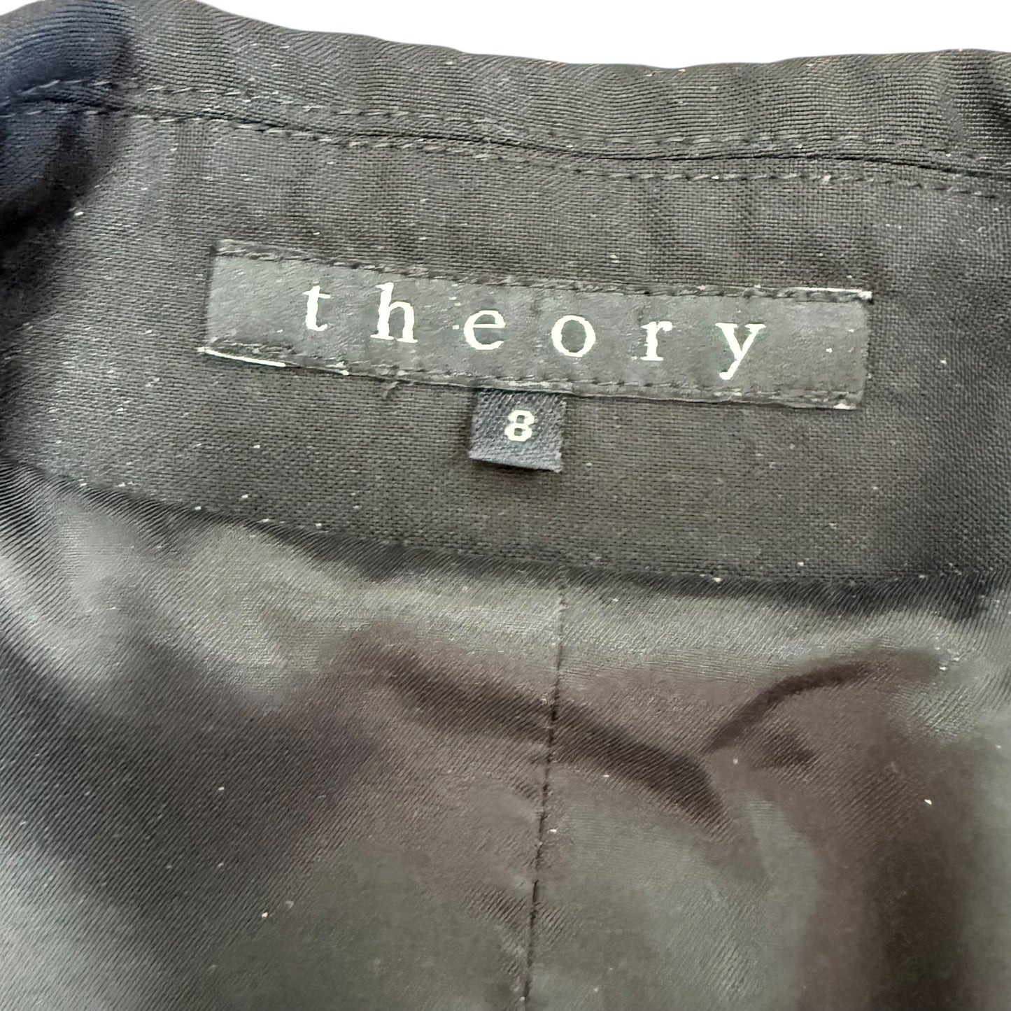 THEORY BLACK BLAZER 100 SZ 8