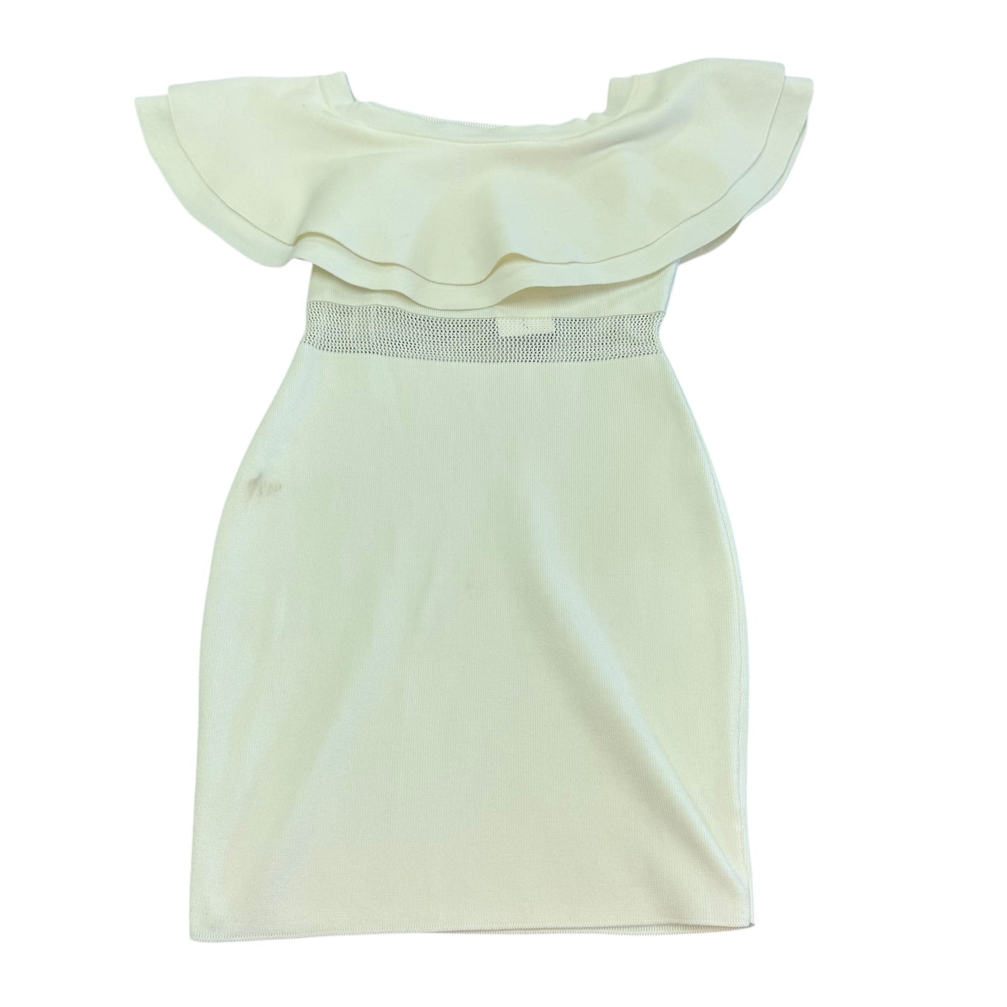 ENDLESS ROSE WHITE KNIT OFF SHOULDER DRESS 100 SMALL NWT