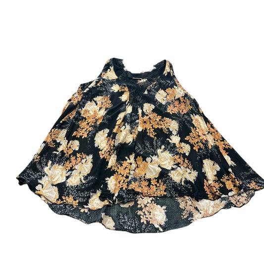 FREE PEOPLE INTIMATELY BLACK FLORAL TUNIC 228 SMALL