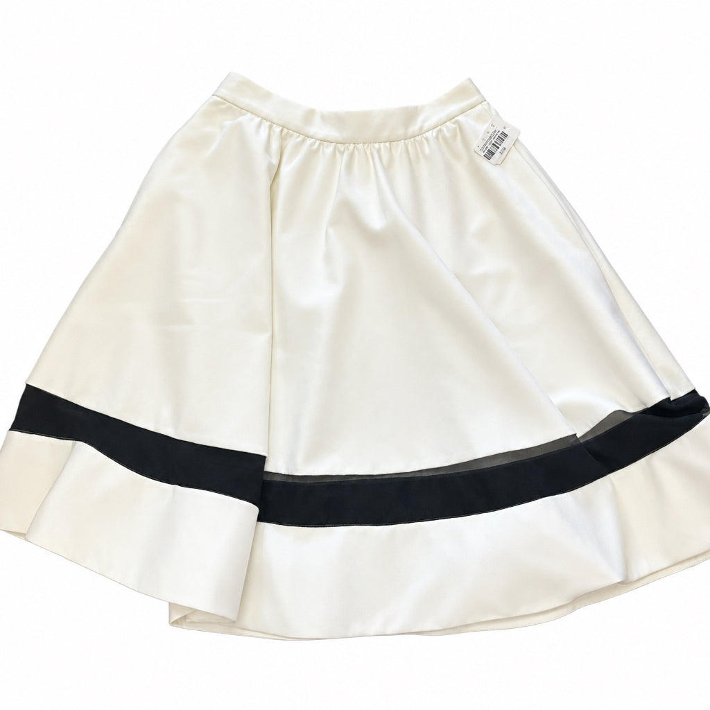 ALICE & OLIVIA WHITE FULL SKIRT 249 SZ 0