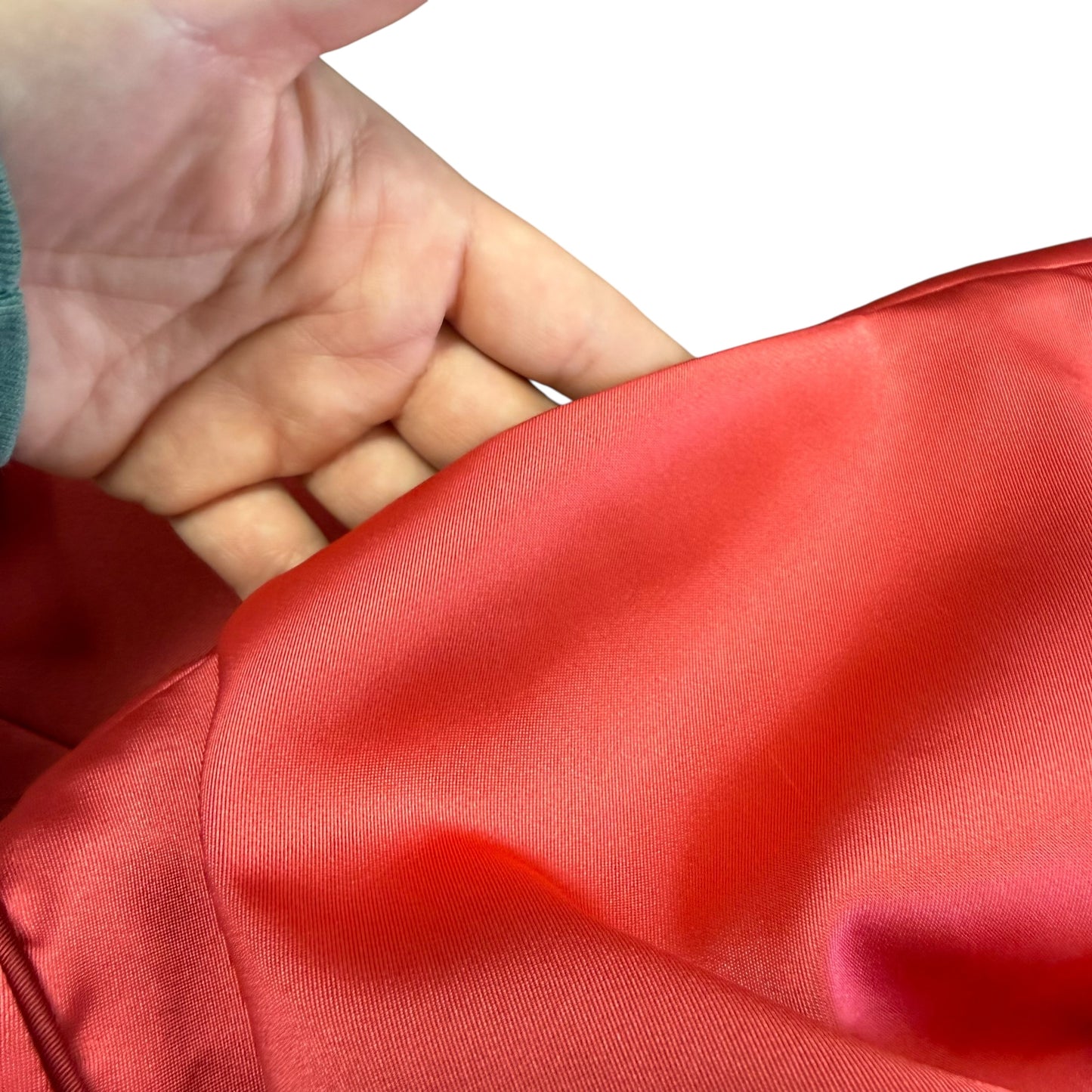GAL MEETS GLAM ANNABELLE BOW BACK DOUBLE FACE SATIN DRESS RED PINK 100 SZ 14 NWT