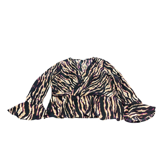 SOFIA JEANS BLACK PURPLE BLOUSE NWT 232 XXXL