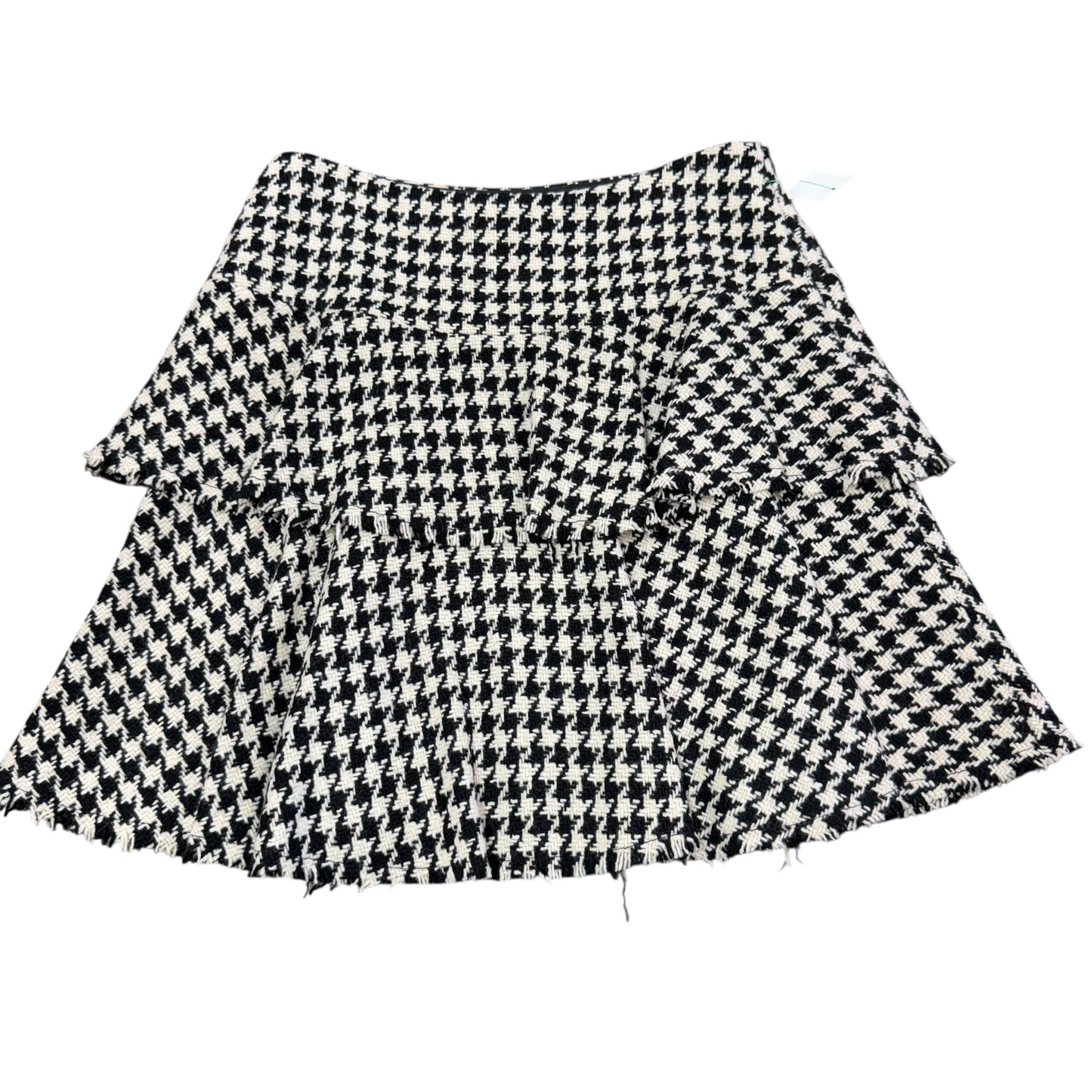 TRINA TURK BLACK WHITE HOUNDSTOOTH SKIRT 241 SZ 2