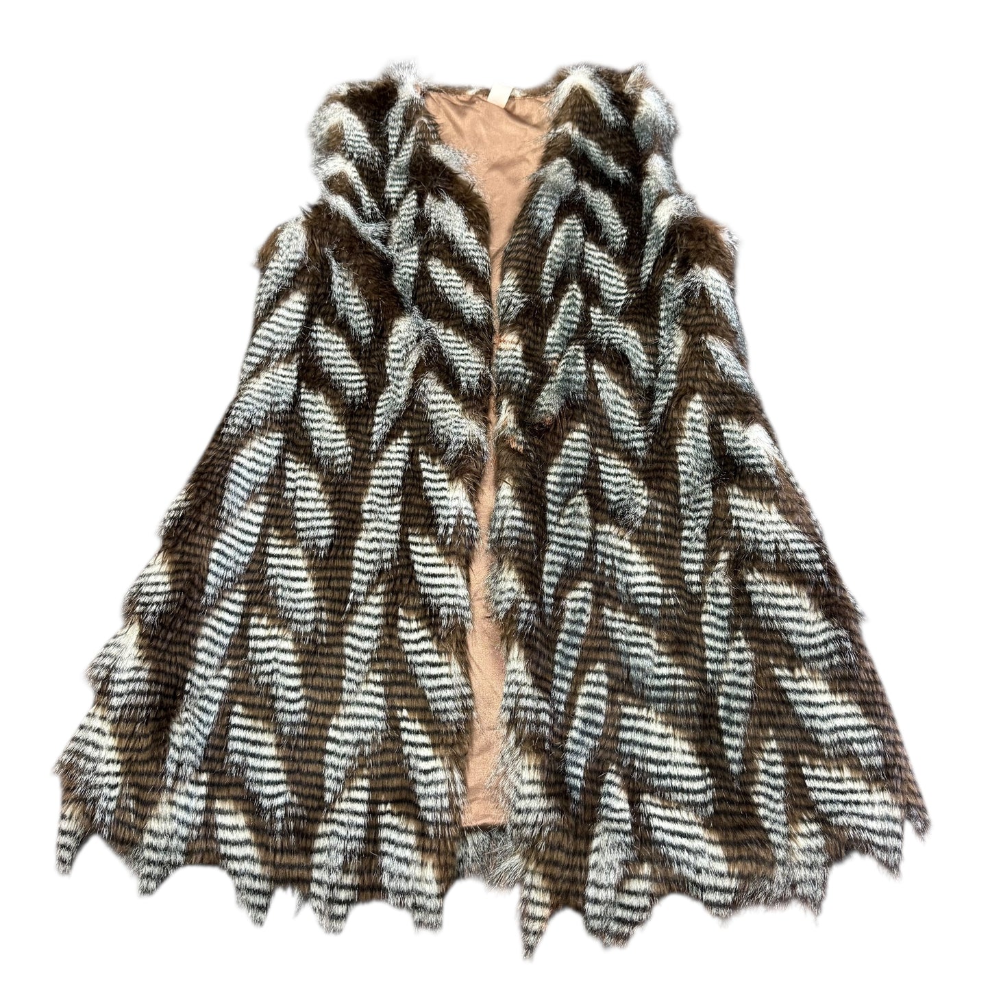 YAHADA FAUX FUR VEST 67 MEDIUM