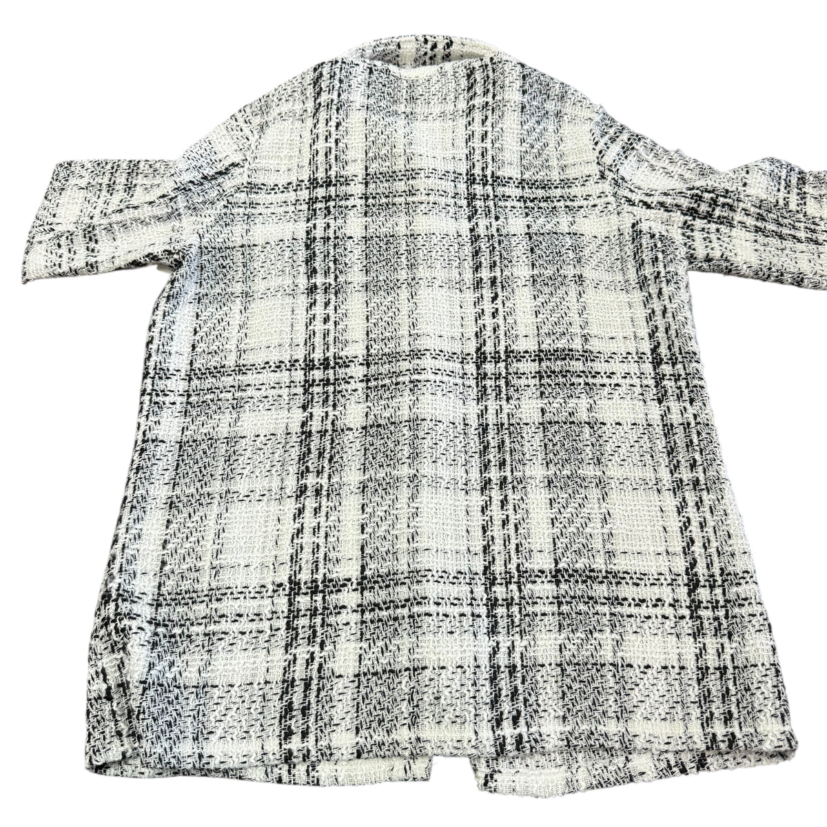 BLACK WHITE SHIMMER TWEED SHACKET 39 MEDIUM NWOT