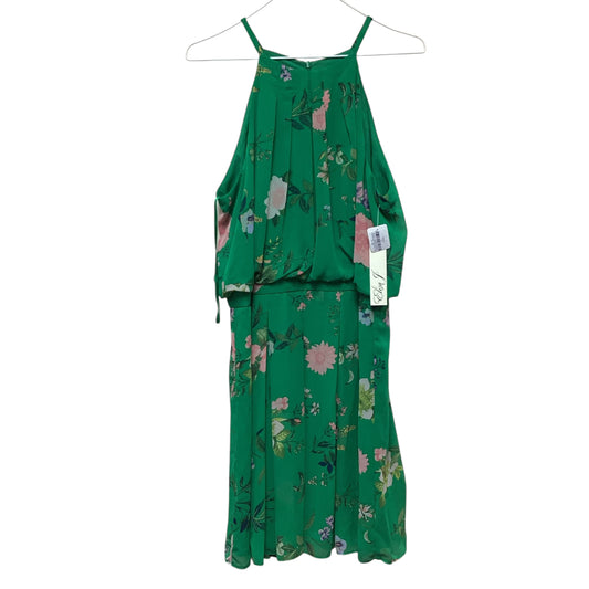 ELIZA J GREEN FLORAL DRESS NWT $128.00 - SZ 14 - 201