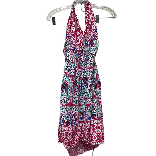 LIVE LIFE ON THE BEACH PINK COLORFUL DRESS NWT - LARGE - 201