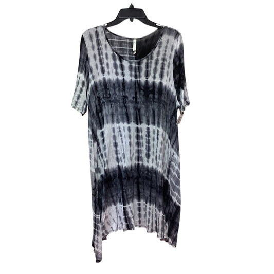 JESSE & J BLACK WHITE TIE DYE DRESS - 2XL - 7