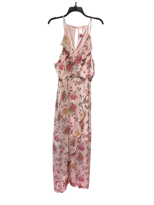 NOBO PINK FLORAL CHIFFON OVERLAY DRESS - XXXL - 47