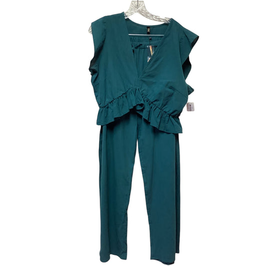 FANCY INN GREEN EMERALD 2 PC PANTS SET NWT - XL - 96