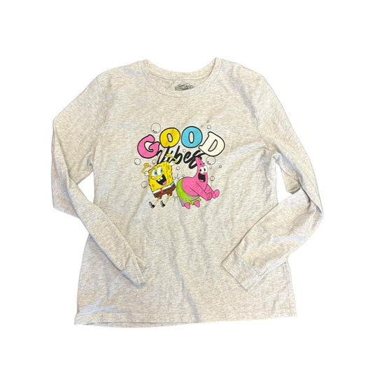 SPONGE BOB GRAY LONG SLEEVE – 100 XL $5.00