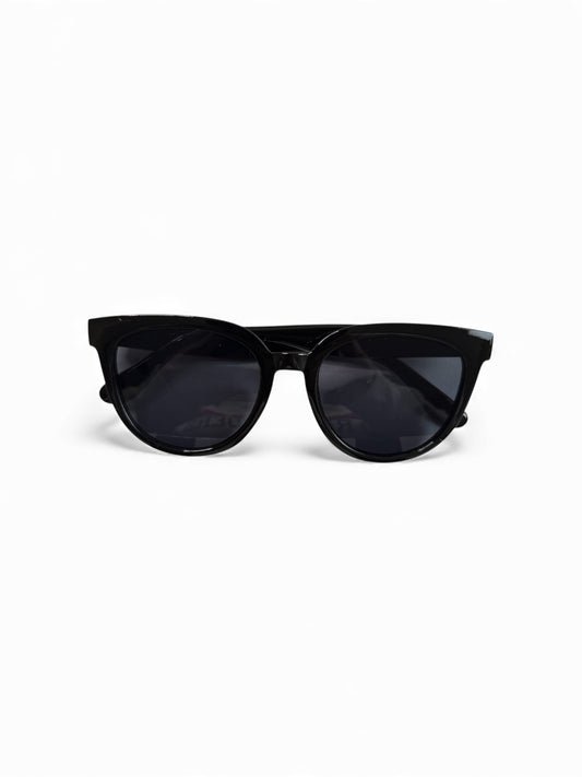 BLACK ROUND SUNGLASSES BLACK LENSES NEW
