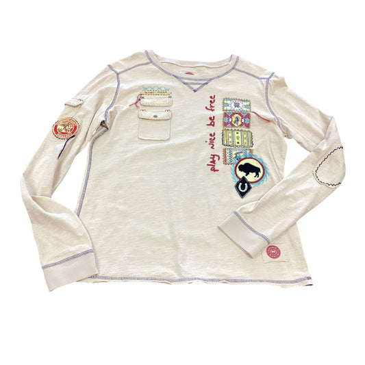 DOUBLE D RANCH YELLOW LONG SLEEVE EMBROIDERED TOP 100 XL