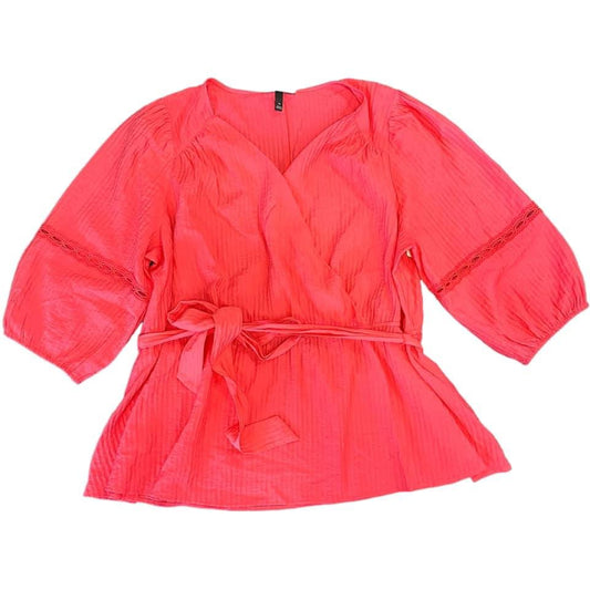 LANE BRYANT CORAL BLOUSE – 132 SZ 24