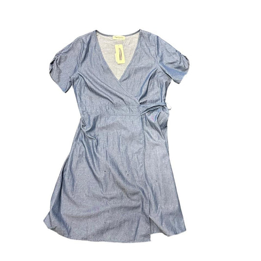 IMPRESSIONS DENIM WRAP DRESS – 62 NWT  1X $24.99