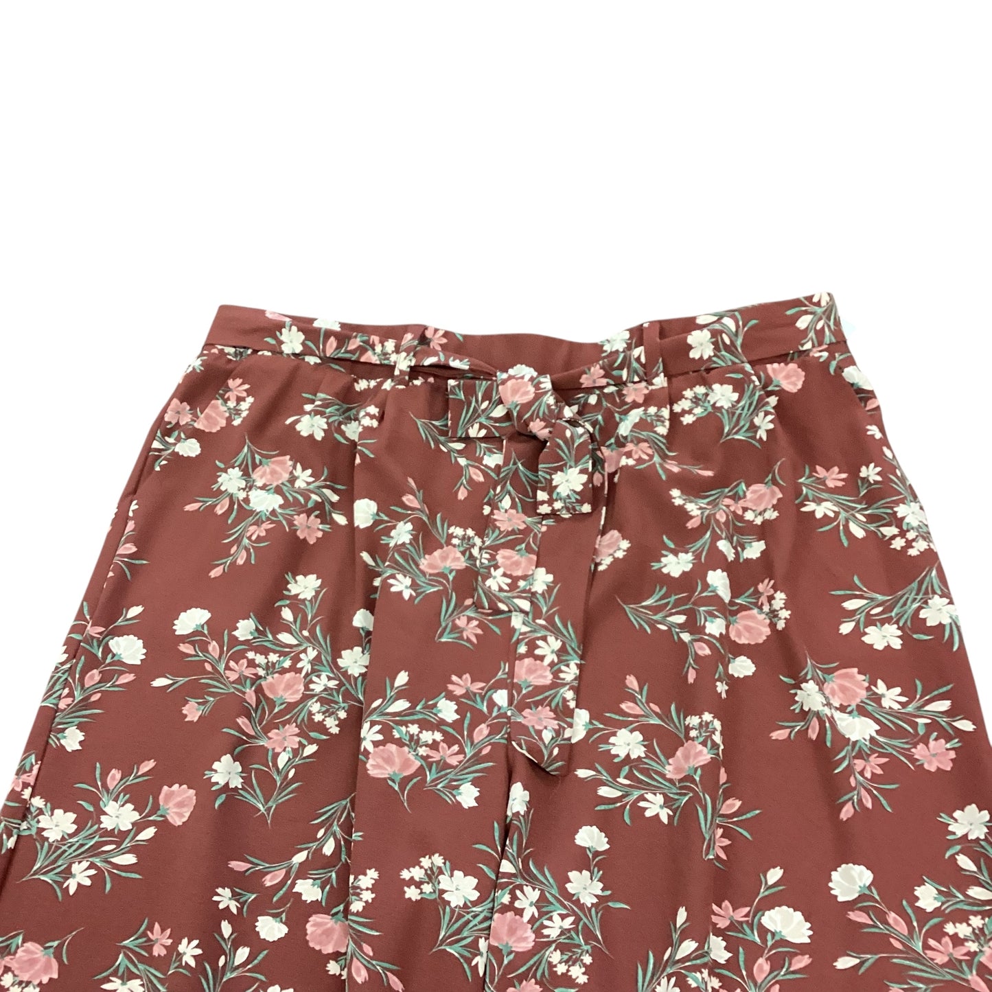 TORRID BROWN FLORAL PANTS 100 4X
