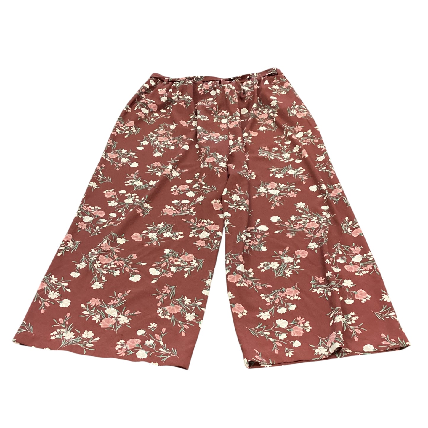 TORRID BROWN FLORAL PANTS 100 4X