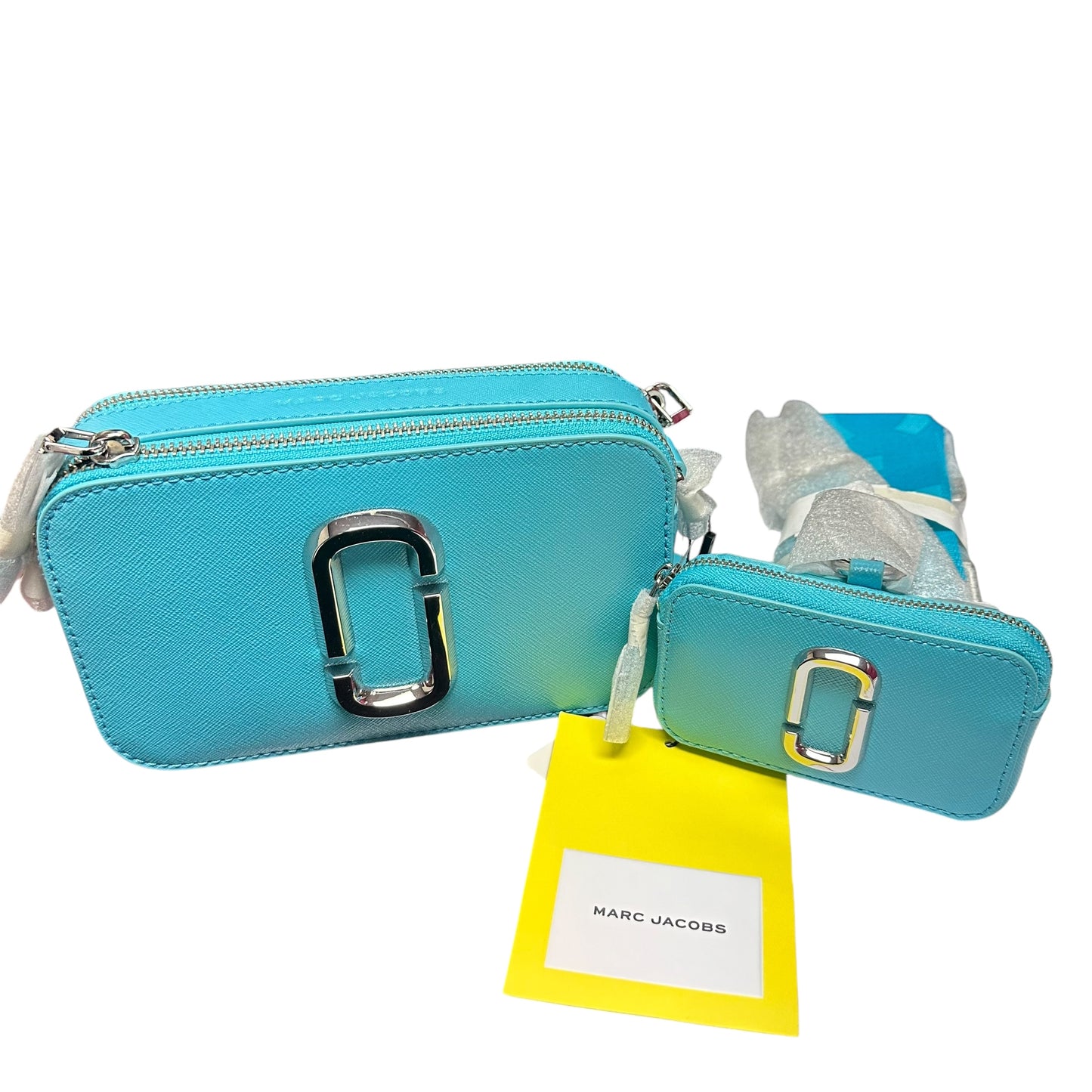 AUTHENTIC MARC JACOBS UTILITY BAG IN POOL BLUE NWT