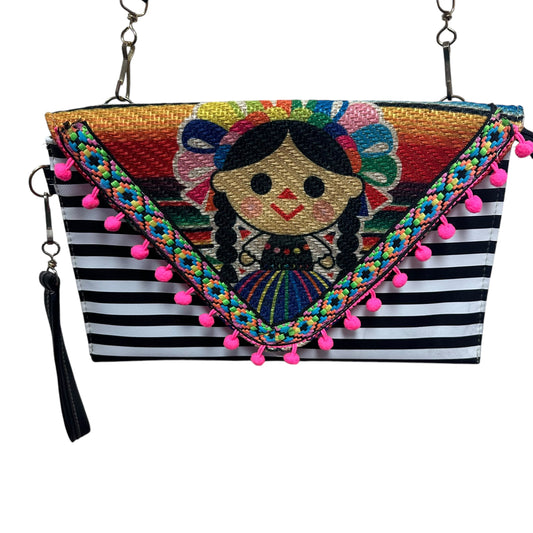 MEXICAN CROSSBODY NINA MUNECA CROSSBODY CLUTCH NWOT