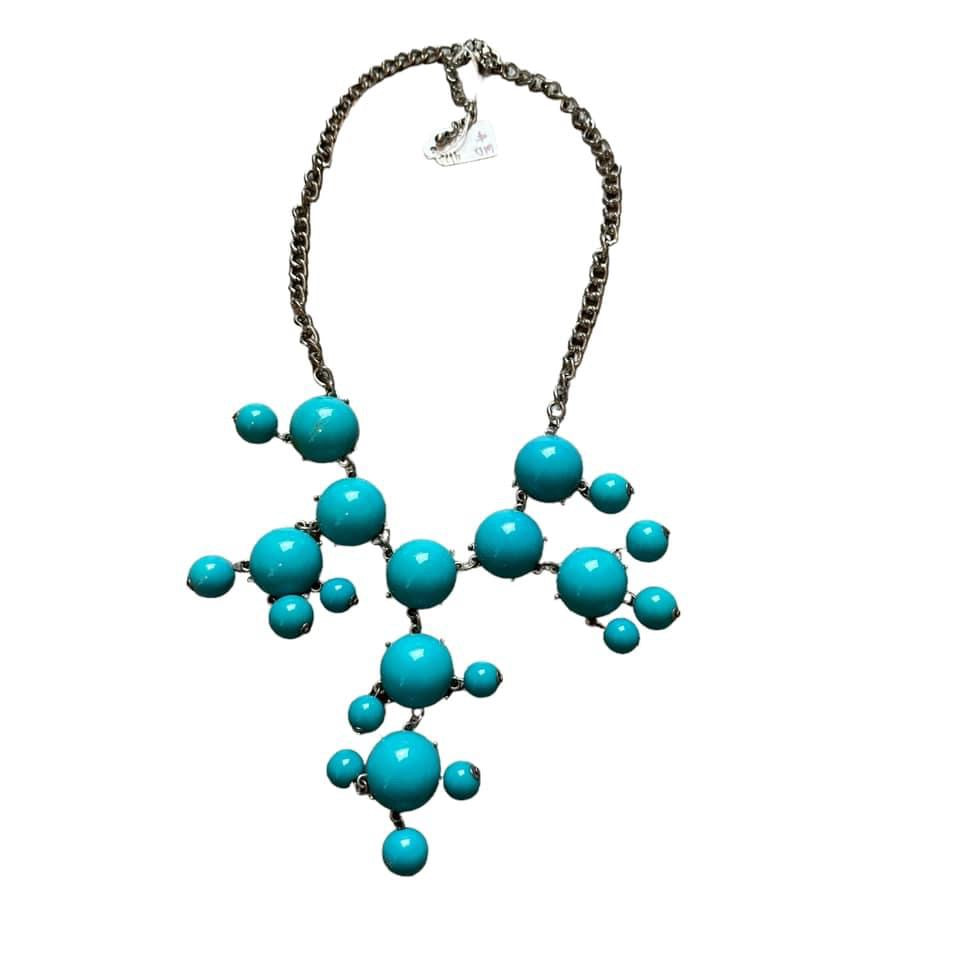 TURQUOISE BIB NECKLACE - 100