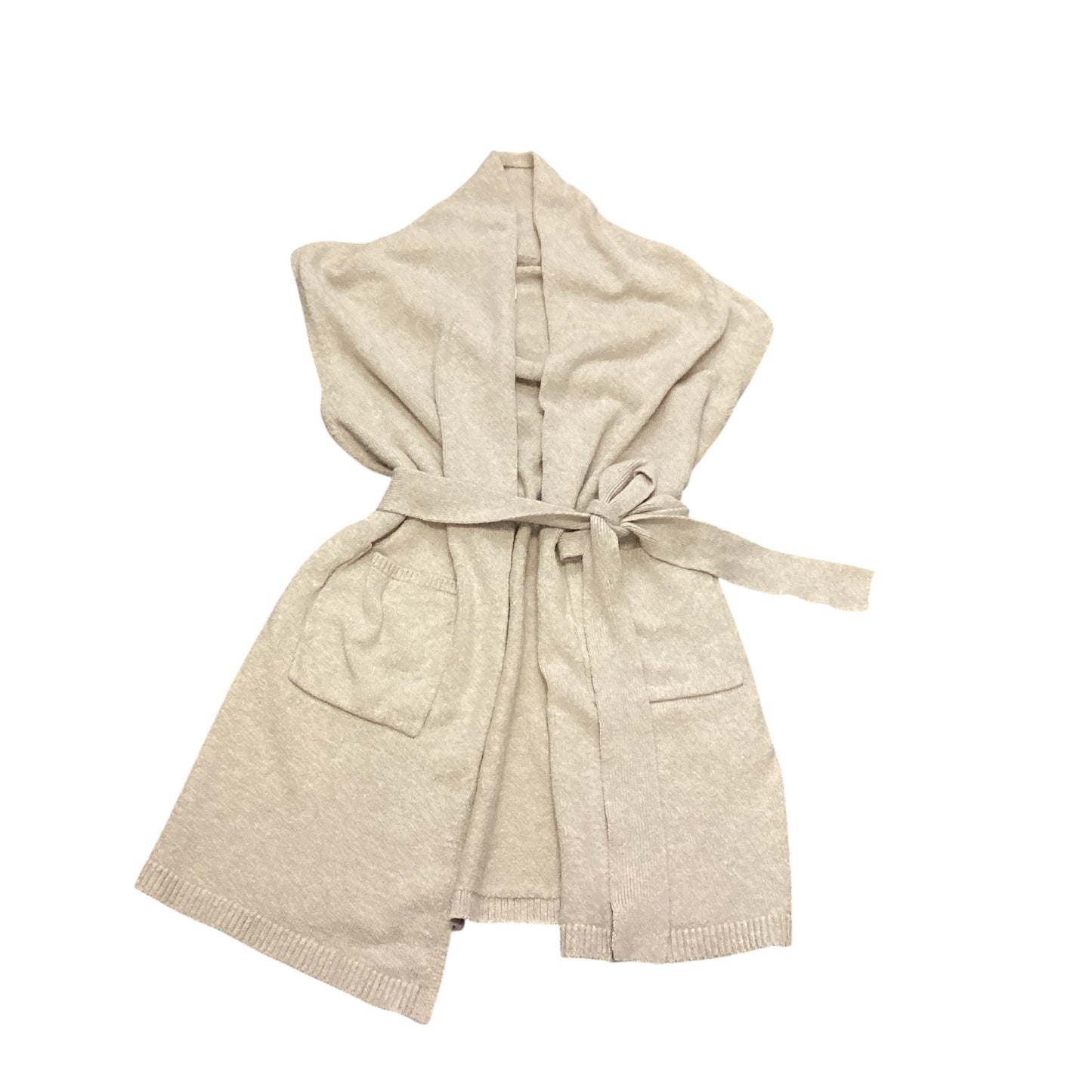 TIME & TRU TAN BELTED VEST 198 MEDIUM