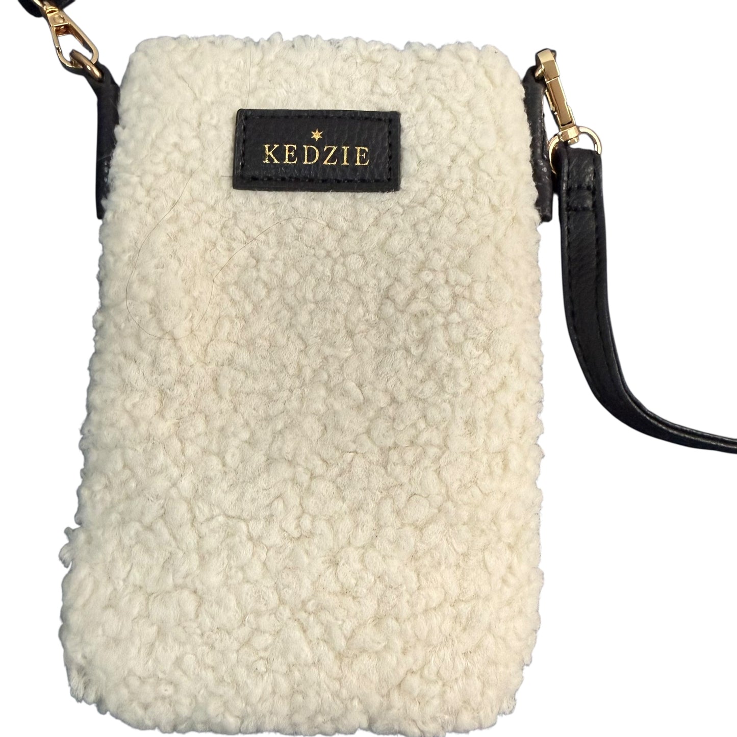 KEDZIE PHONE CROSSBBODY BAG WHITE SHERPA 100