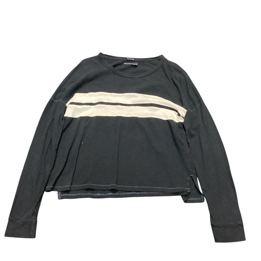 ABERCROMBIE & FITCH NAVY WHITE STRIPED LONG SLEEVE 158 MEDIUM