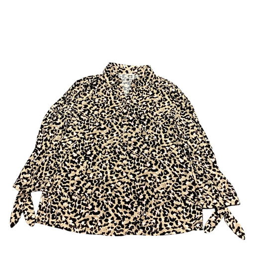 ANNE KLEIN ANIMAL PRINT TOP 38 MEDIUM