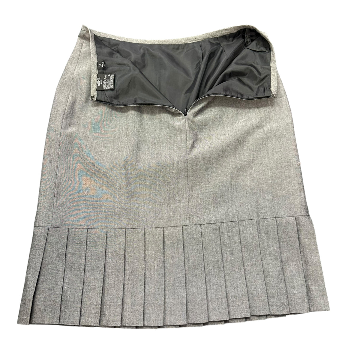 KASPER GRAY SKIRT SUIT SET BLAZER 100 SZ 2 PETITE