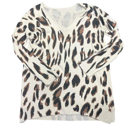 ANIMAL PRINT TUNIC SWEATER 179  LARGE