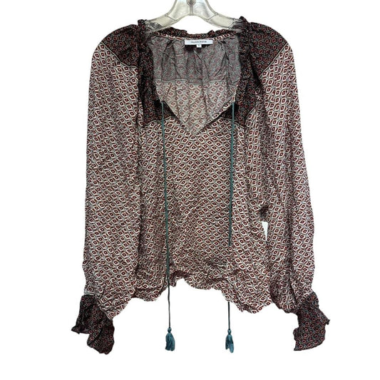 OLIVIACEOUS PATTERN BOHO TOP LARGE