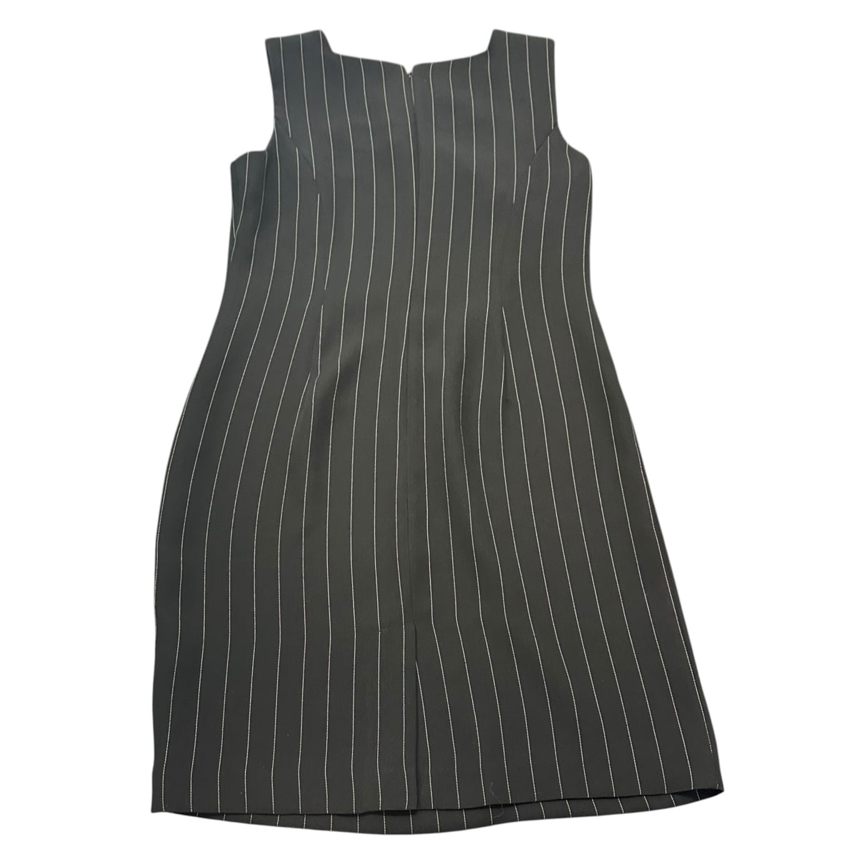 LESLIE FAY BLACK WHITE STRIPED SUIT SET DRESS BLAZER 100 SZ 8 PETITE