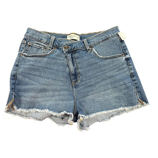 A&F THE MOM SHORTS HIGH RISE DENIM 122 Sz 6/28