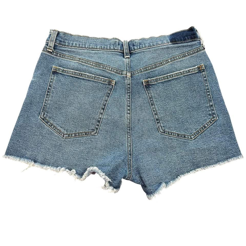 A&F THE MOM SHORTS HIGH RISE DENIM 122 Sz 6/28