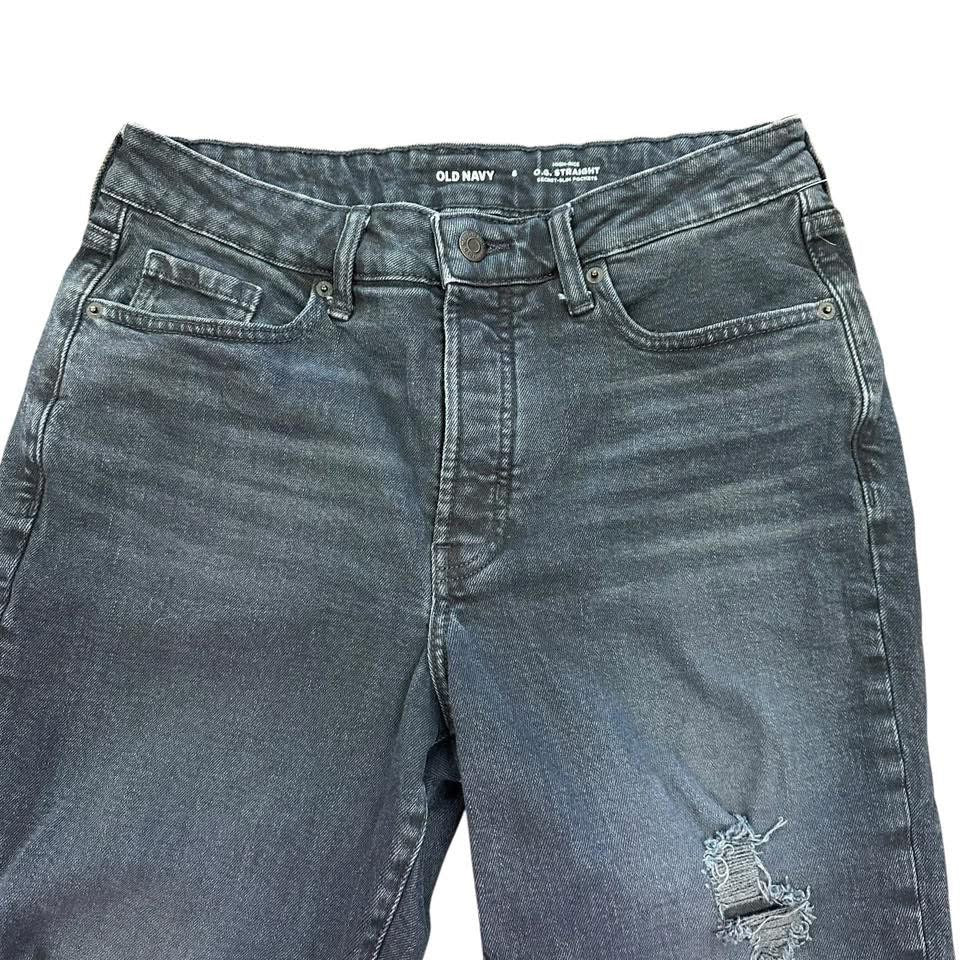 OLD NAVY OG STRAIGHT HIGH RISE DENIM JEANS 223  Sz 8
