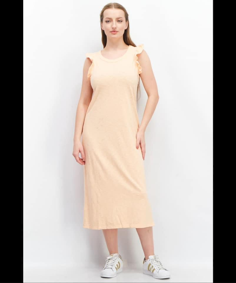 UNIVERSAL THREADS PEACH MIDI DRESS - 86  XS