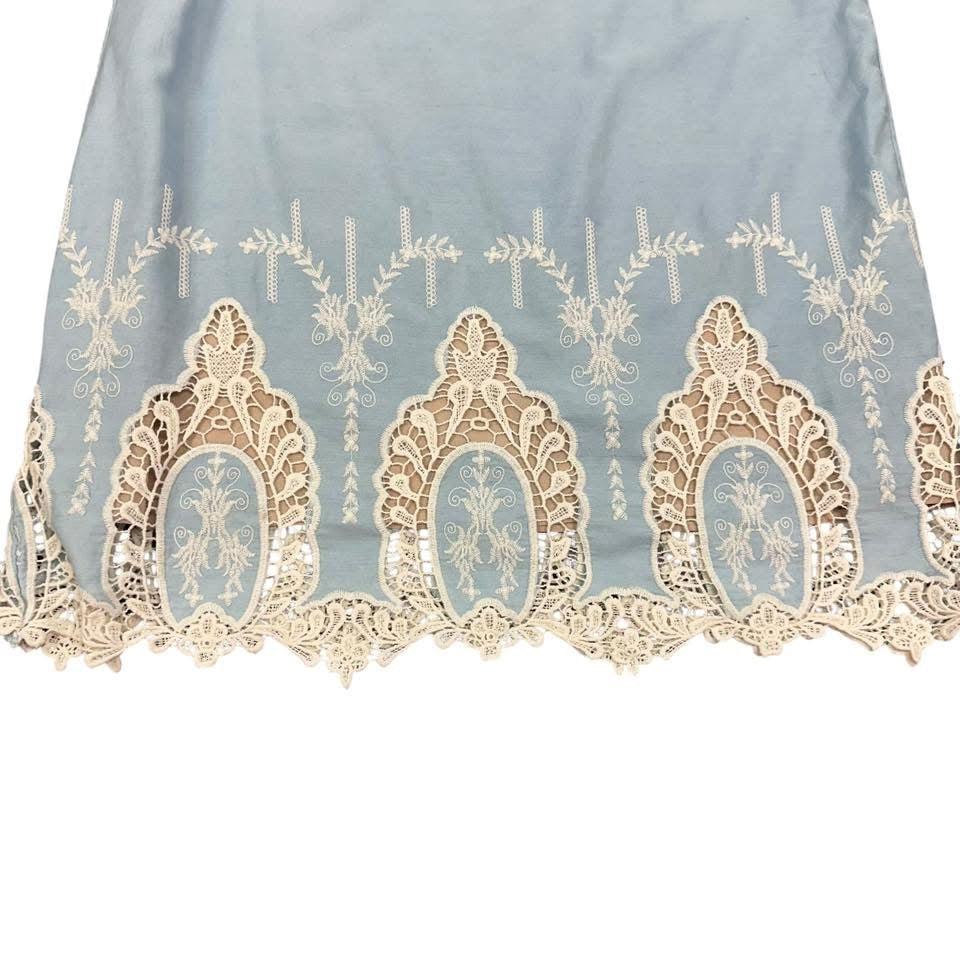 ENGLISH FACTORY CHAMBRAY DRESS 87 MEDIUM