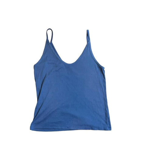 UNIVERSAL THREADA BLUE RIBBED TANK - 140 LARGE